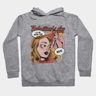 Comic style  valentine Day art Hoodie